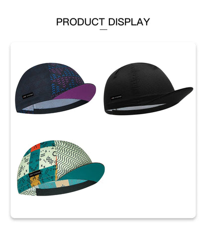 Hiserwa Cycling Cap Men Women Breathable Quick Dry Bike Hat Summer Sun Protection Lightweight Bicycle Headwear MTB Cycling Cap