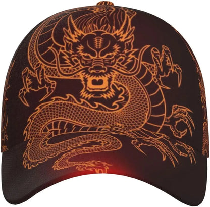 Șapcă Dragon Snapback pentru bărbați, șepci de baseball, pălărie de soare pentru bărbați, șapcă Trucker ajustabilă și stilată pentru femei și bărbați