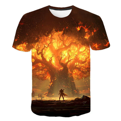 New Game World Of Warcraft 3D Printed T-shirt Men Women Fashion Streetwear O-Neck T Shirt Harajuku Oversized Tees Tops