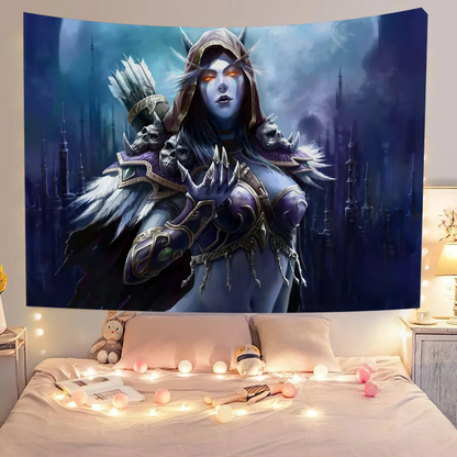 Game World of Warcraft Colorful Flag Wall Hanging Bohemian Wall Banner Mandala Indoor Art Decor