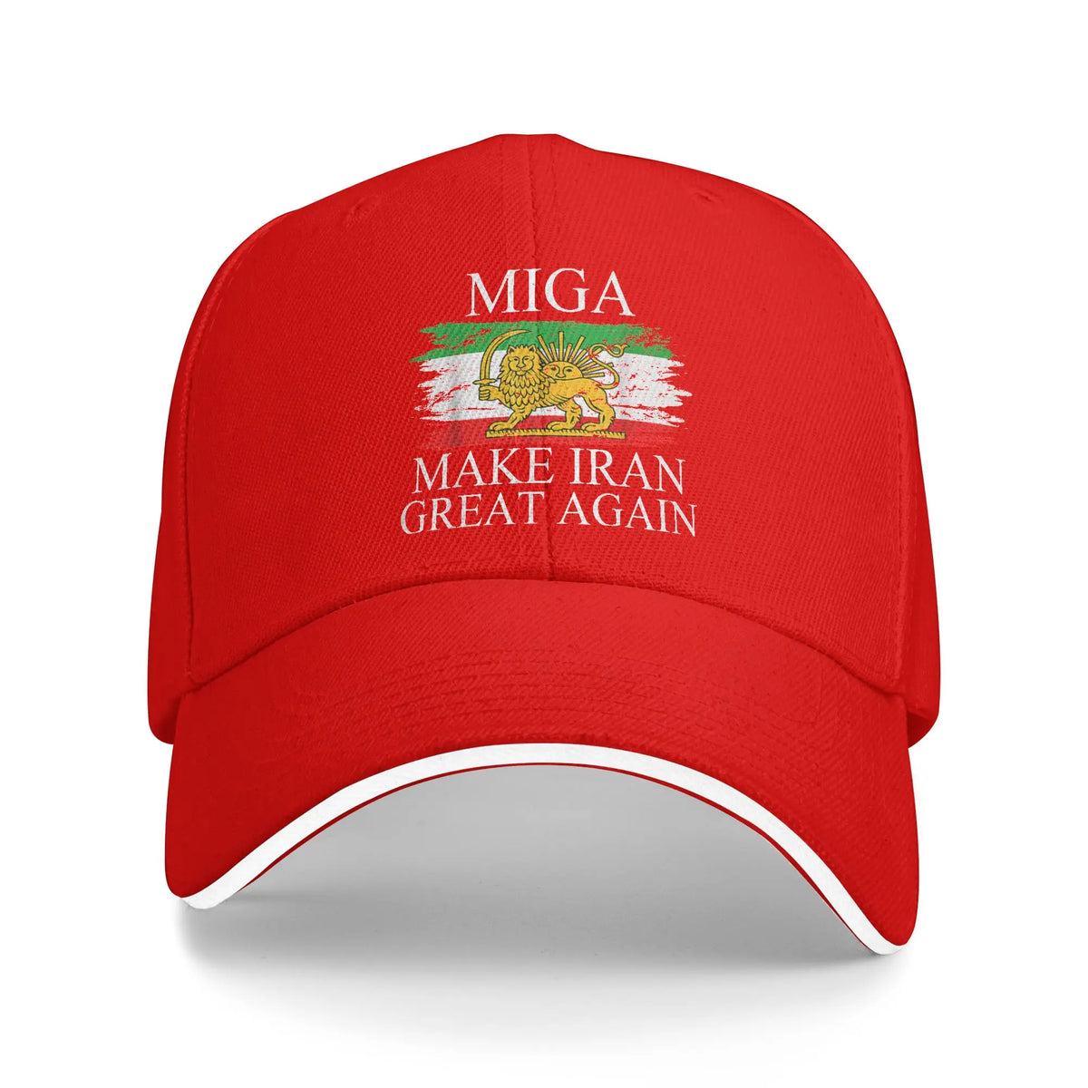 Make Iran Great Again Emblem Of Iran MIGA Gift Sun Baseball Cap Summer Unisex Trucker Hat High Quality Baseball Caps
