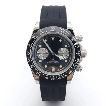 New Chronograph VK64 Quartz Watch 39.5mm 316L Stainless Steel 50M Waterproof Luminous Men Sports Business Watches