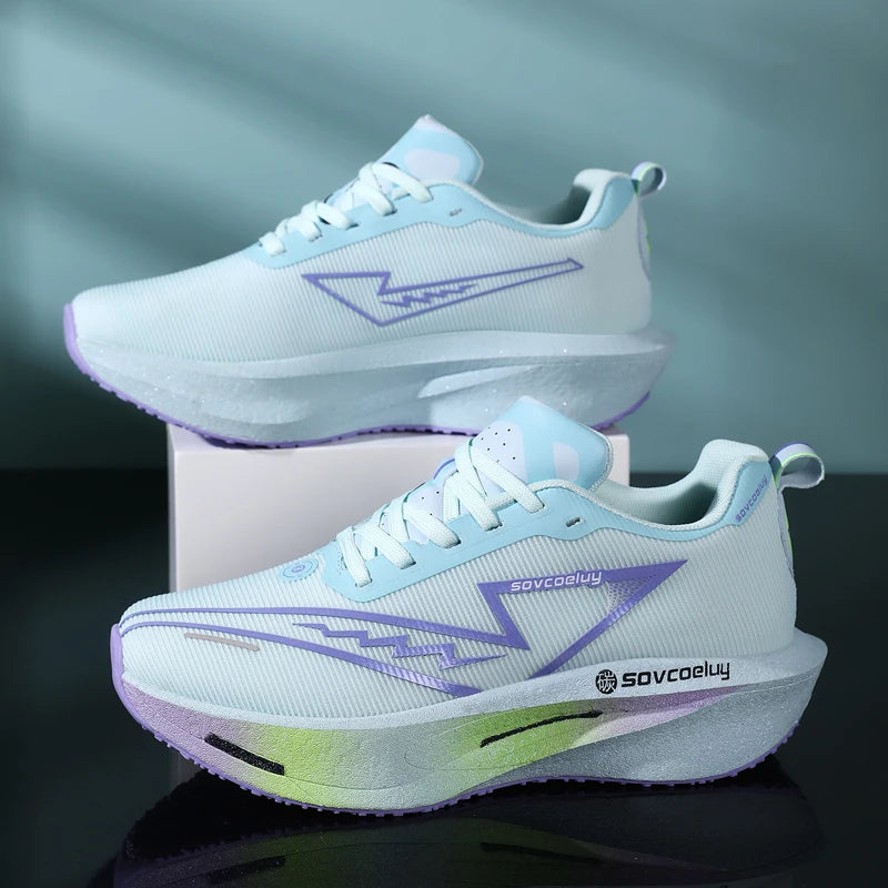 Running Shoes Specialty Men Marathon Sports Carbon Plate Breathable Ultralight Women Comfortable Athletic Cushion Stability Sneakers