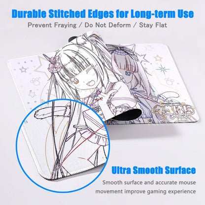 Nekopara XXL Home HD Computer Computer Desk Mouse Anime Large Mouse Pad Office Laptop Computer Desktop mat Game Accessories Tech