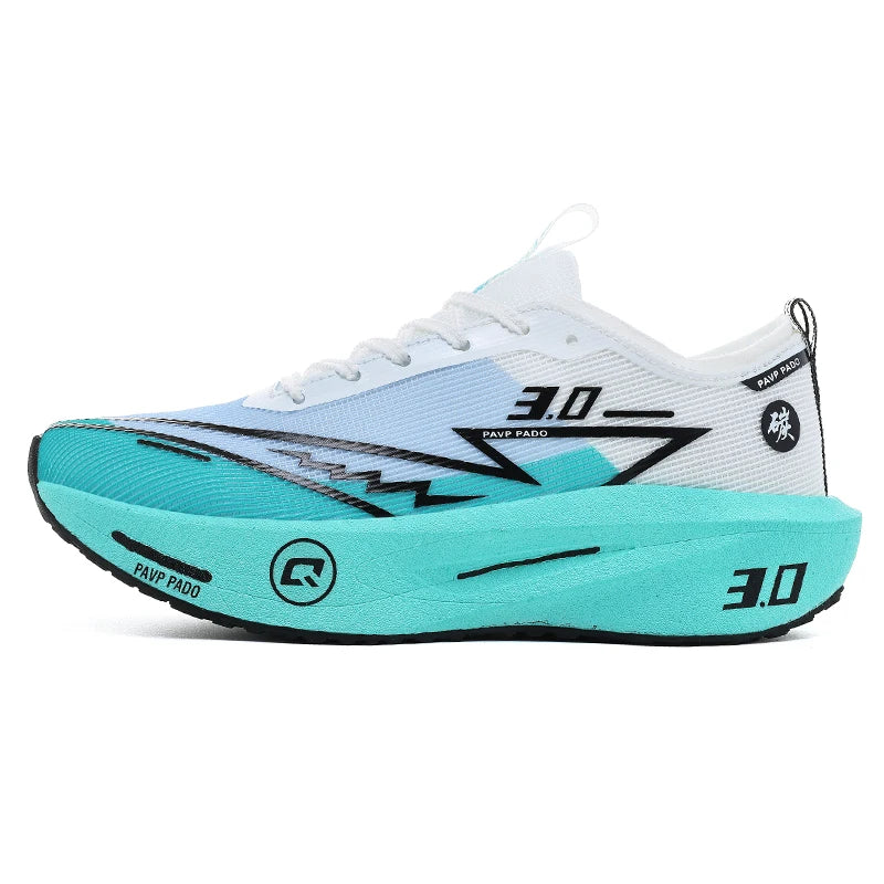Brand Men's Carbon Plate Running Shoes, Soft Cushion, Shock Absorbing Sports Shoes, Unisex Sneakers, Light Anti-Slip Training Shoes