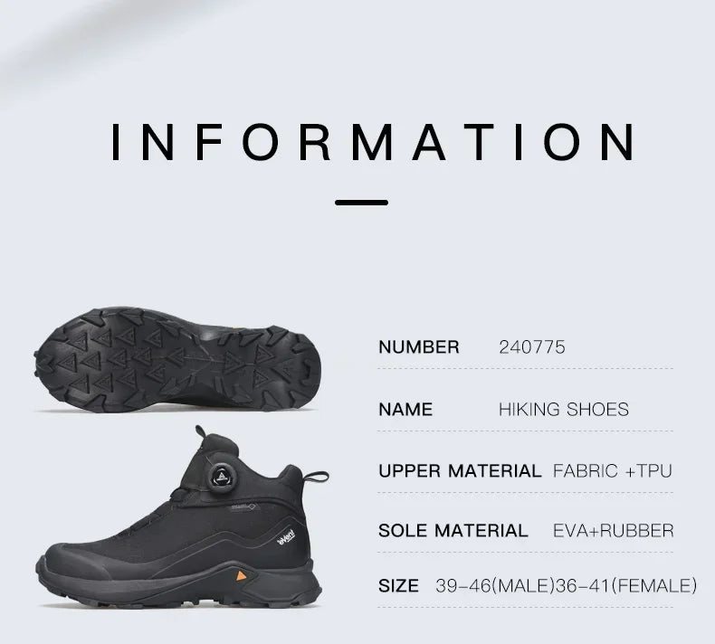 HUMTTO Leather Shoes for Men Winter Camping Outdoor Men's Sports Shoes Breathable Trekking Boots Man Non-slip Hiking Sneakers