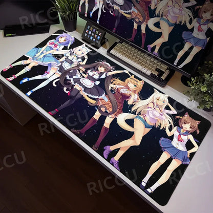 Nekopara XXL Home HD Computer Computer Desk Mouse Anime Large Mouse Pad Office Laptop Computer Desktop mat Game Accessories Tech