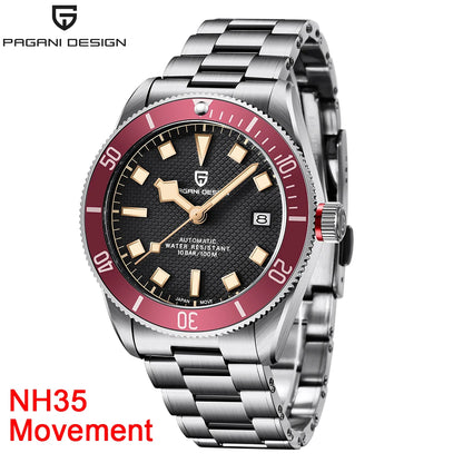 PAGANI DESIGN BB58 Men's Watches Mechanical Watch For Men Luxury Automatic Watch Men's NH35 Movement Waterproof Reloj Hombre PD-1671