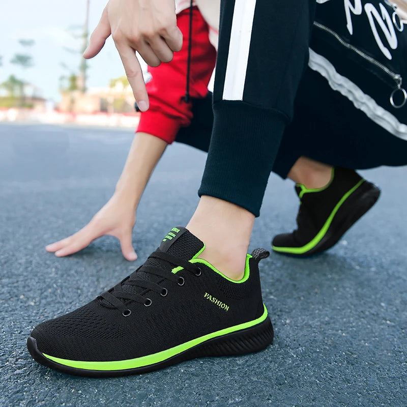 MAEDEF Running Shoes Men Breathable Sneakers 2025 Lightweight Walking Shoes Anti Slip Comfortable Mens Athletic Shoes Summer
