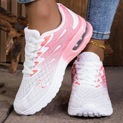 YRZL Women Sneakers Breathable Lightweight Running Shoes Non-Slip Wear-Resistant Comfortable Women's Walking Shoes