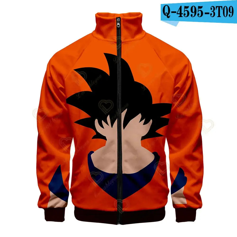 Dragon Ball 3D Print Zipper Hoodie Cool Fashion Men/Women/Kids Long Sleeve Hoodies Sweatshirt Casual Cosplay Jacket Clothes, produit gaming premium Fraquane