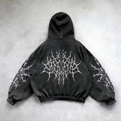 American Y2K New Hip Hop Trend Retro Hoodie Women Street Casual Loose Joker Vintage Sweatshirt Unisex Fleece Padded Warm Hoodie
