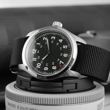 Militado ML08 Vintage Watch VH31 Quartz Movement Domed Sapphire Crystal Wristwatch BGW9 Luminous Vintage 38mm Quartz Watches