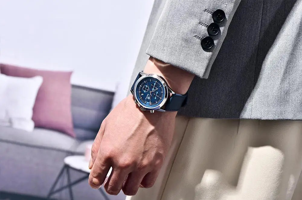 BENYAR 2024 New 40MM Men's Quartz Watch 50M Waterproof Automatic Diving Watch Luxury Fashion Men's Stainless Steel Watch