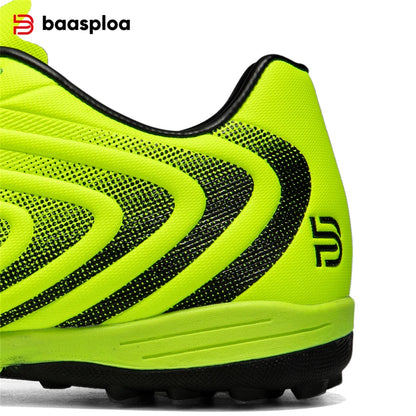 Baasploa Pantofi de fotbal pentru bărbați, marca Comfort, ușori, pentru antrenament pe gazon, pantofi profesioniști de fotbal, adidași moi pentru bărbați, antiderapant