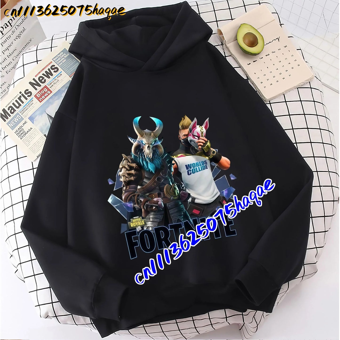 FORTNITED Children Long-sleeved Girls Boy Streetwear Boys Baby Hoodies Pullover Sweatshirt Anime Fashion Kid Clothing Tops Gift
