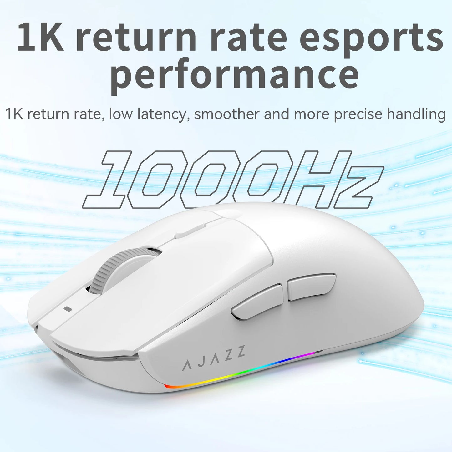 AJAZZ AJ139Pro/AJ139V2MC Wireless Mouse PMW3395/PAW3311 Chipset 12000-26000Dpi Professional Gaming Mouse