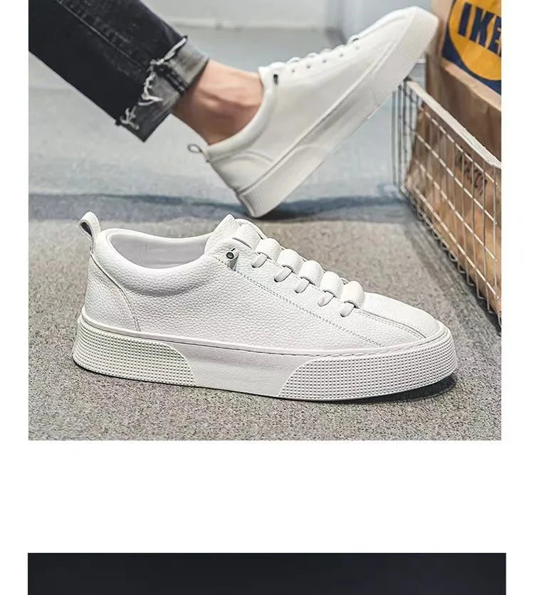 Vyriški sportiniai bateliai, kasdieniai batai, vyriški plokščiapadžiai batai, „Zapatillas Hombre“, lengvi, pagaminti iš PU odos, kvėpuojantys batai, vyriški balti sportiniai teniso bateliai