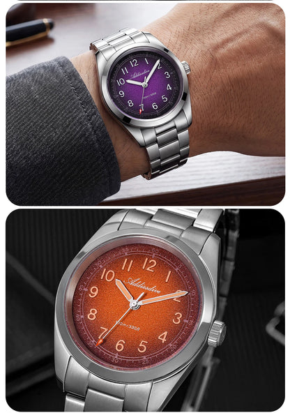 ADDIESDIVE 2026 – Nouvelle montre à quartz de luxe pour homme, étanche à 100 m, verre saphir, très lumineuse, en acier inoxydable, style professionnel