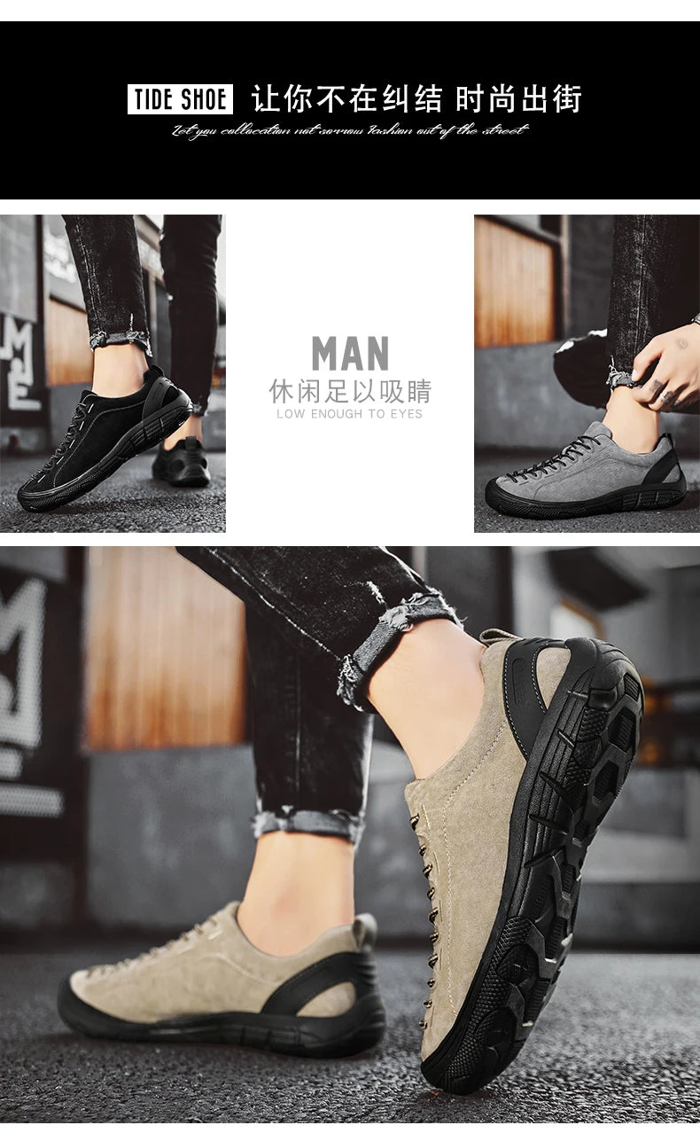Trekkingsneakers voor heren Wandelschoenen Lage herenwandelschoenen Outdoor antislip sportschoenen voor heren Grote maten 47