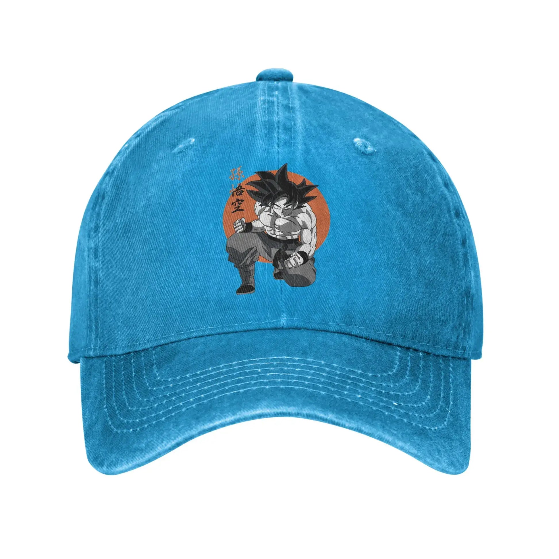 Classic DBZ dragon ball Goku Anime Baseball Caps Men Women Distressed Denim Washed Sun Cap Outdoor Running Adjustable Hats Cap, Produit gaming premium Fraquane