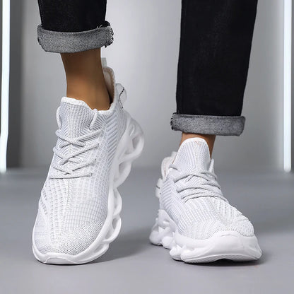 Men Sneakers Comfortable Breathable Mesh Tennis Outdoor Sports Running Gym Jogging Shoes Flat Lightweight Walking Shoes for Men