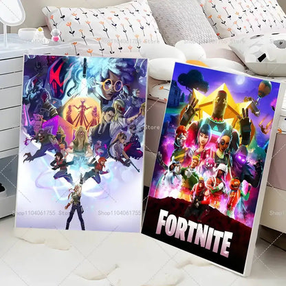 F-Fortnites-Game Popular Poster Self-adhesive Art Waterproof Paper Sticker Coffee House Bar Room Wall Decor