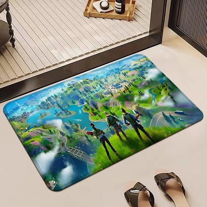Game Fortnite Entrance Front Door Doormat Non-slip Kitchen Rug Living Room Rugs Balcony Bathroom Foot Mat Floor Mats Carpet