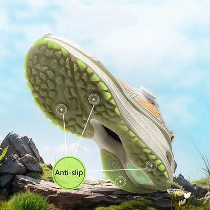 ONEMIX Outdoor hardloopschoenen voor heren, elastische trailschoenen, lichtgewicht, ademende damesschoenen, casual schoenen voor koppels, waterdichte schoenen