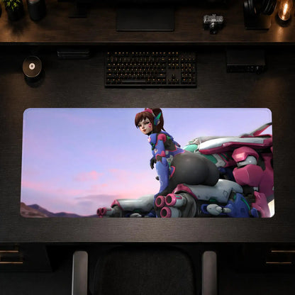 Overwatch Hips žaidimų pelės kilimėlis biurui, neslystantis stalo kilimėlis, „pasidaryk pats“ didelis žaidimų klaviatūros kilimėlis su apsiūtais kraštais