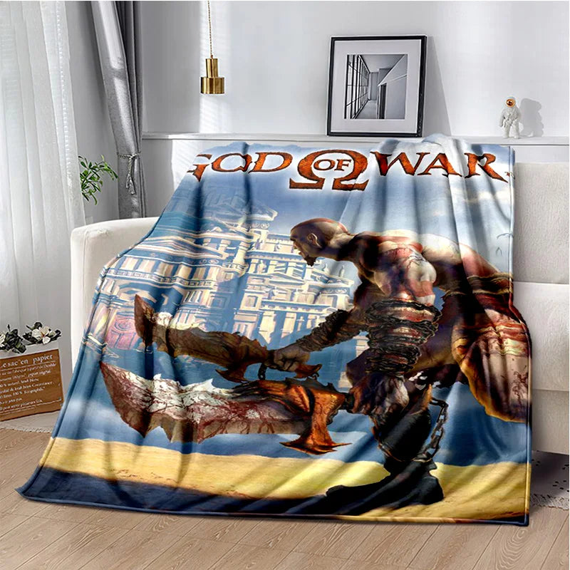 29 Style Kratos God of War Games Cartoon Blanket,Soft Throw Blanket for Home Bedroom Bed Sofa Picnic Travel Office Cover Gifts