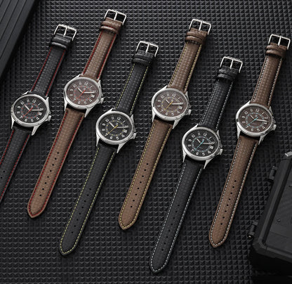 BERNY Automatic Mechanical Watches for Men 38mm Super Luminous PT5000 ST2130 High Precision Luxury Sapphire Wristwatch Easy Read