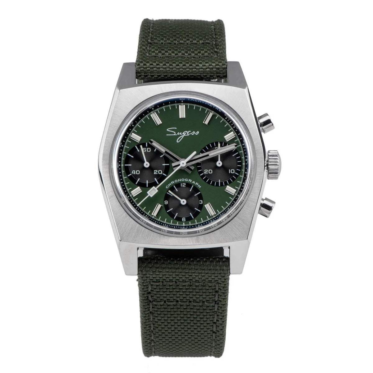 Sugess S419 Series 37mm Original Swanneck Movement Chronograph Master Mens Watch Mechanical Wristwatch Dome Sapphire Crystal New