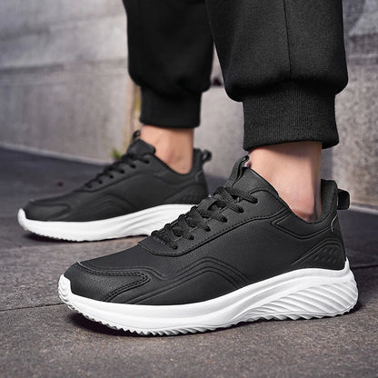Autumn and Winter Men's Waterproof Sneakers, Soft and Cushion Sport Shoes for Walking, Plus Size 39-48 Casual Shoes for Men