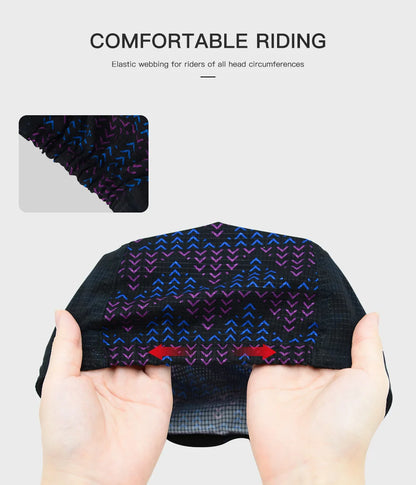 Hiserwa Cycling Cap Men Women Breathable Quick Dry Bike Hat Summer Sun Protection Lightweight Bicycle Headwear MTB Cycling Cap