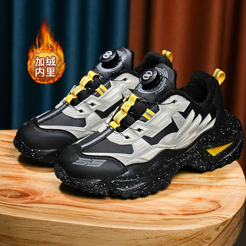 Men's Boots 2025 New Winter Slippers Warm Men Shoes Waterproof Non-Slip Plush Sneakers Male Tennis Shoes Boots Men Sneakers Winter
