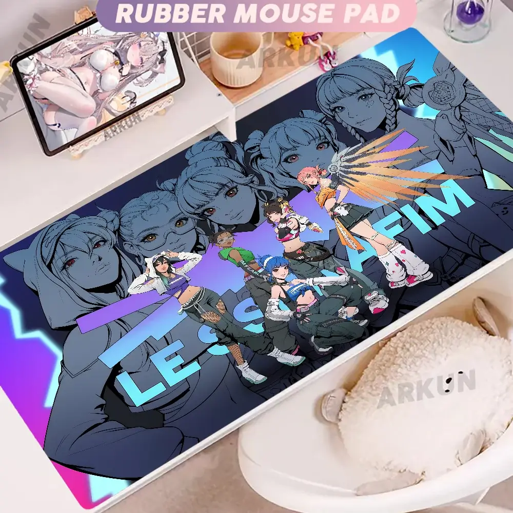 Fashion Large FPS 900x400 Anime Gaming Girl Overwatch Laptop Office Rubber Soft Desk Mat Gaming Mousepad XXL