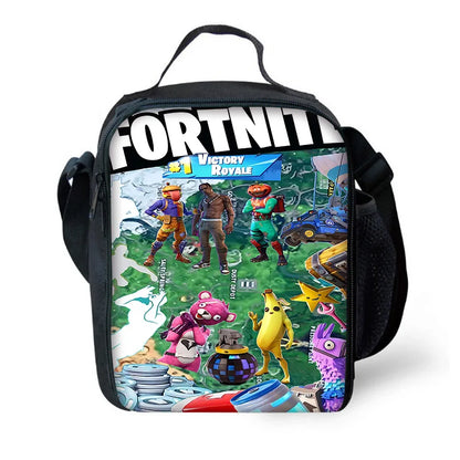 Hot Game Design Child Backpacks Lunch Bag Pencil Case Large Capacity School Bags for Boys and Girls Best Gift Fortnite
