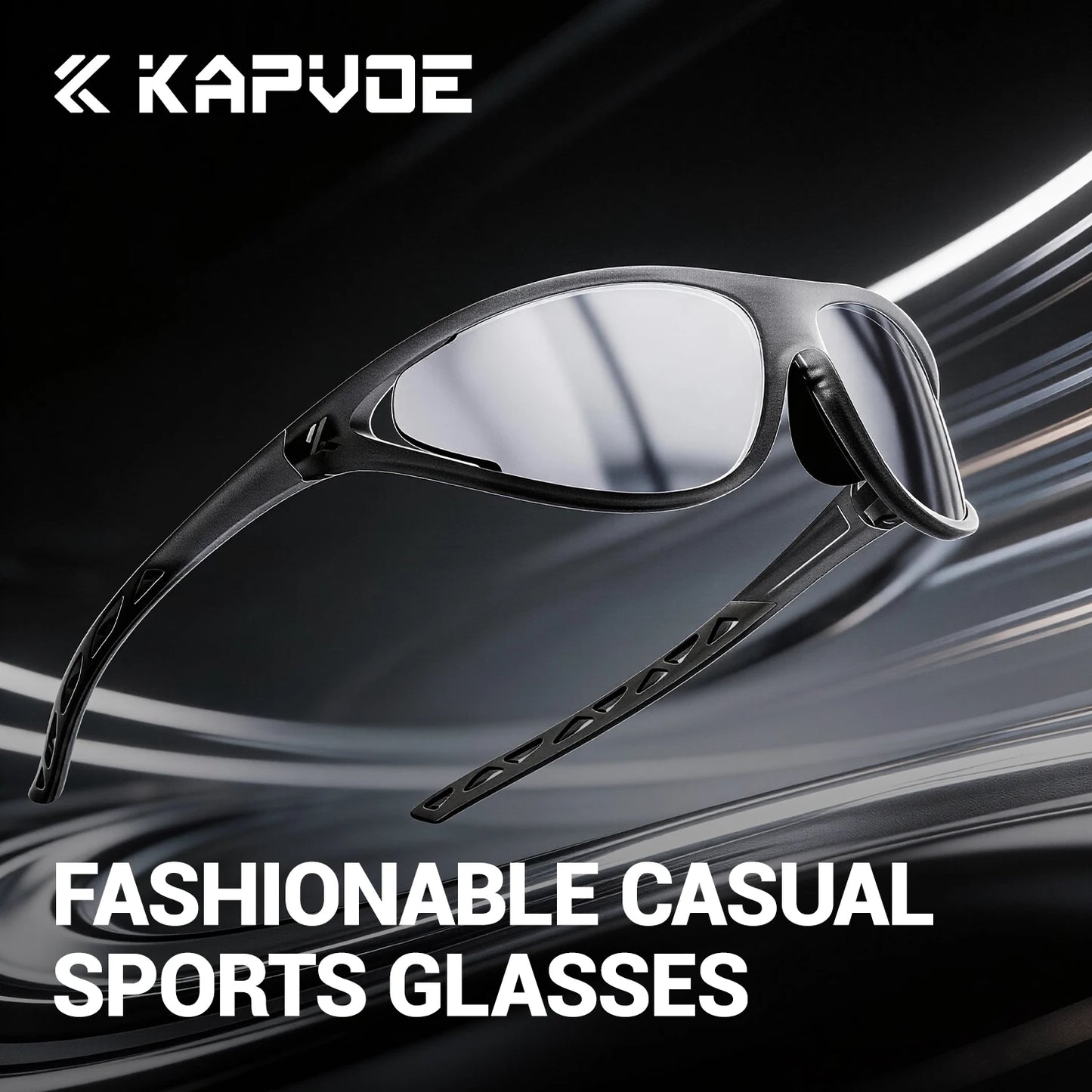 Kapvoe Hiking Sunglasses Camping Fashion Sunglasses for Men Photochromic Cycling Glasses MTB Bike Goggles Fishing Eyewear Sports