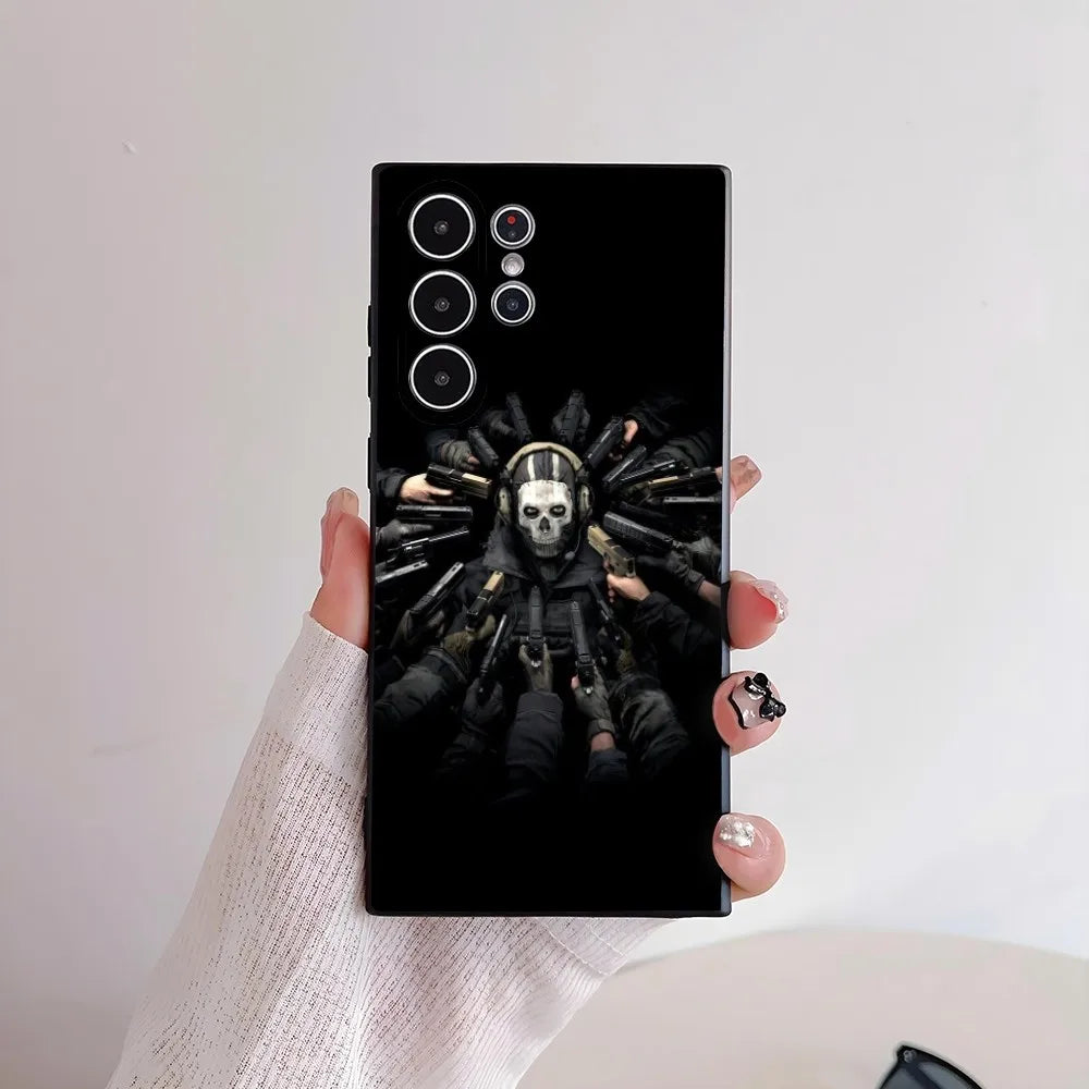 C-COD Call Of D-Duty Phone Case For Samsung Galaxy S25 S24 S22 S23 Ultra S21 S20 Plus 5G Frosted Non-Slip Full Cover Soft Case