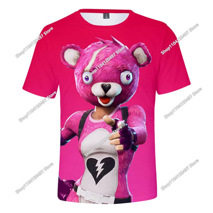 Fortnite Boys Clothes T-Shirt Victory Hero Child Kids T-shirt Battle Royale 3D Girls Short Sleeve Tees T-shirt