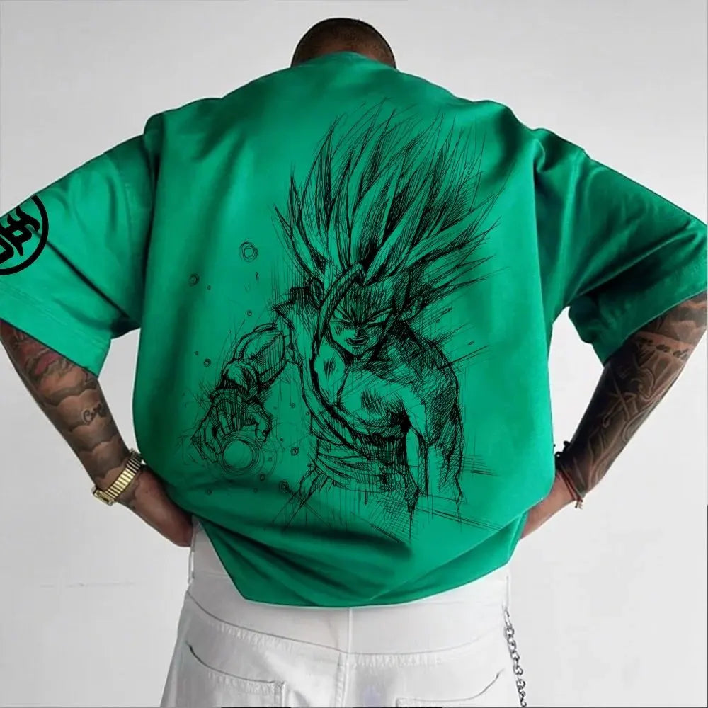 Dragon Ball Z Themed T-Shirt - Pure Cotton, Breathable & Elastic | Comfortable & Stylish | Great for Anime Fans