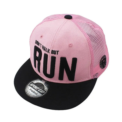 New Fashion Summer Children Baseball Caps Adjustable Breathable Mesh Trucker Cap Boys Outdoor Hat Sport Girl Run Snapback Hats