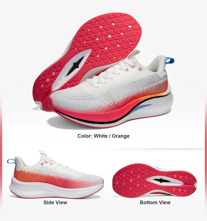 Baasploa Women’s Professional Running Shoes Outdoor Carbon Plate Non-Slip Sports Shoes Female Casual Breathable Jogging Sneakers