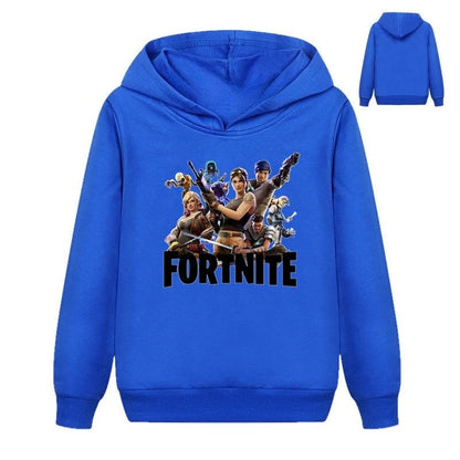 Fortnite Game Printed Children's Hoodies Cartoon Comfortable Suit Loose Long Sleeve Tops Autumn Winter Clothes