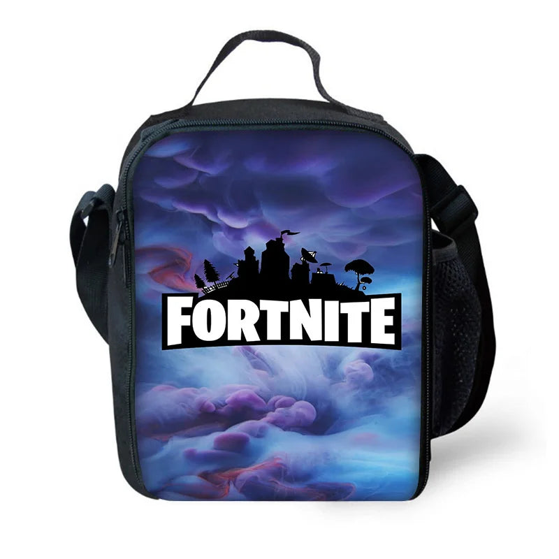 Child Insulated Large Fortnite Capacity Bag for Boy Hot Game Girl Student Outdoor Picnic Reusable Thermal Cooler Lunch Box