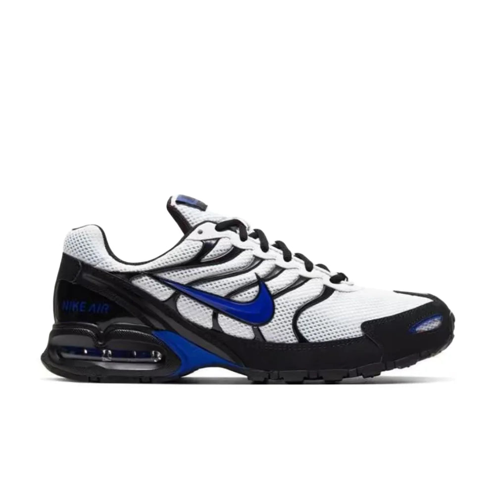 Nike Air Max Torch 4 moški nizki tekaški copati za trening – črni/beli/modri, dihalna oblika, udobje skozi ves dan CW7026-100