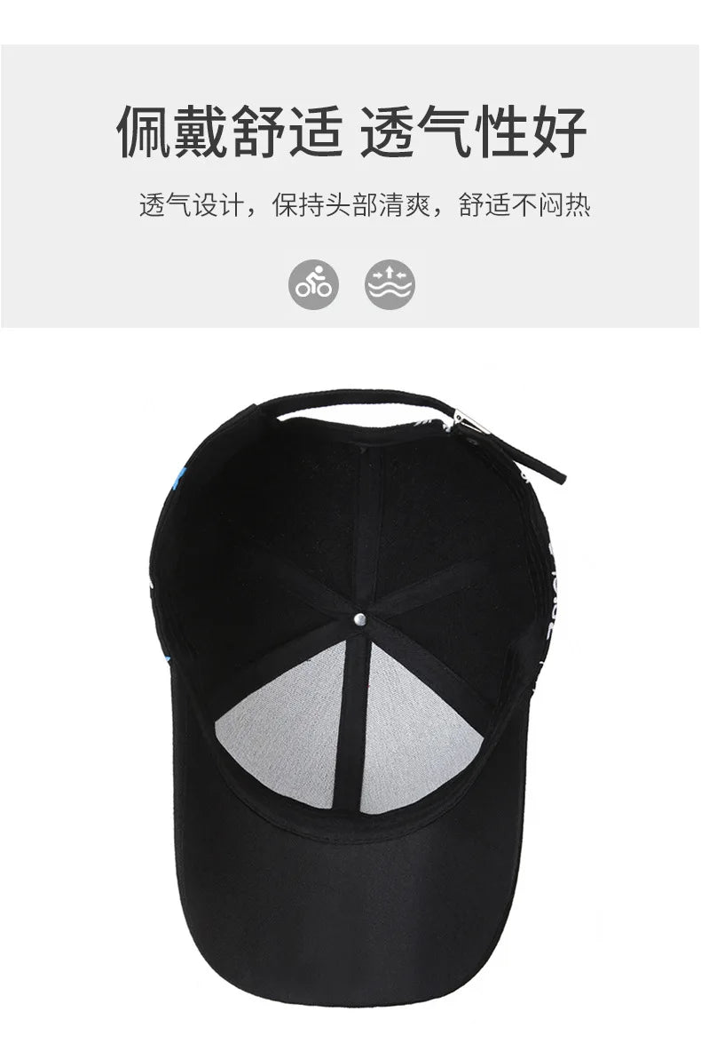 Gorra de béisbol de moda hip hop, gorras trucker con personalidad, gorra snapback de algodón, gorras de sol para actividades al aire libre, gorra deportiva y de ocio