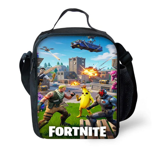 Fortnite Child Insulated Large Capacity Bag for Boy Hot Game Girl Student Outdoor Picnic Reusable Thermal Cooler Lunch Box