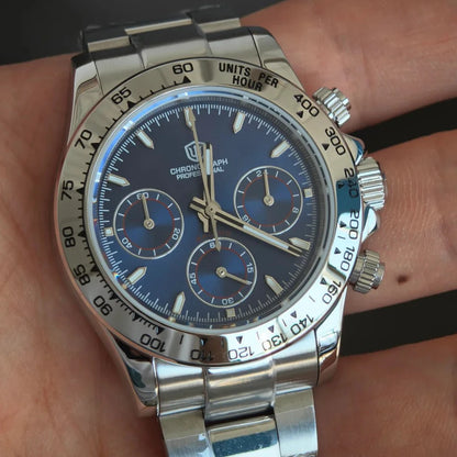 Watchdives WD16500 V2 Men Watch VK63 Quartz Movement Chronograph Wristwatch Stainless Steel Sapphire Crystal Luminous Watches